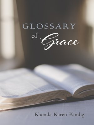 cover image of Glossary of Grace